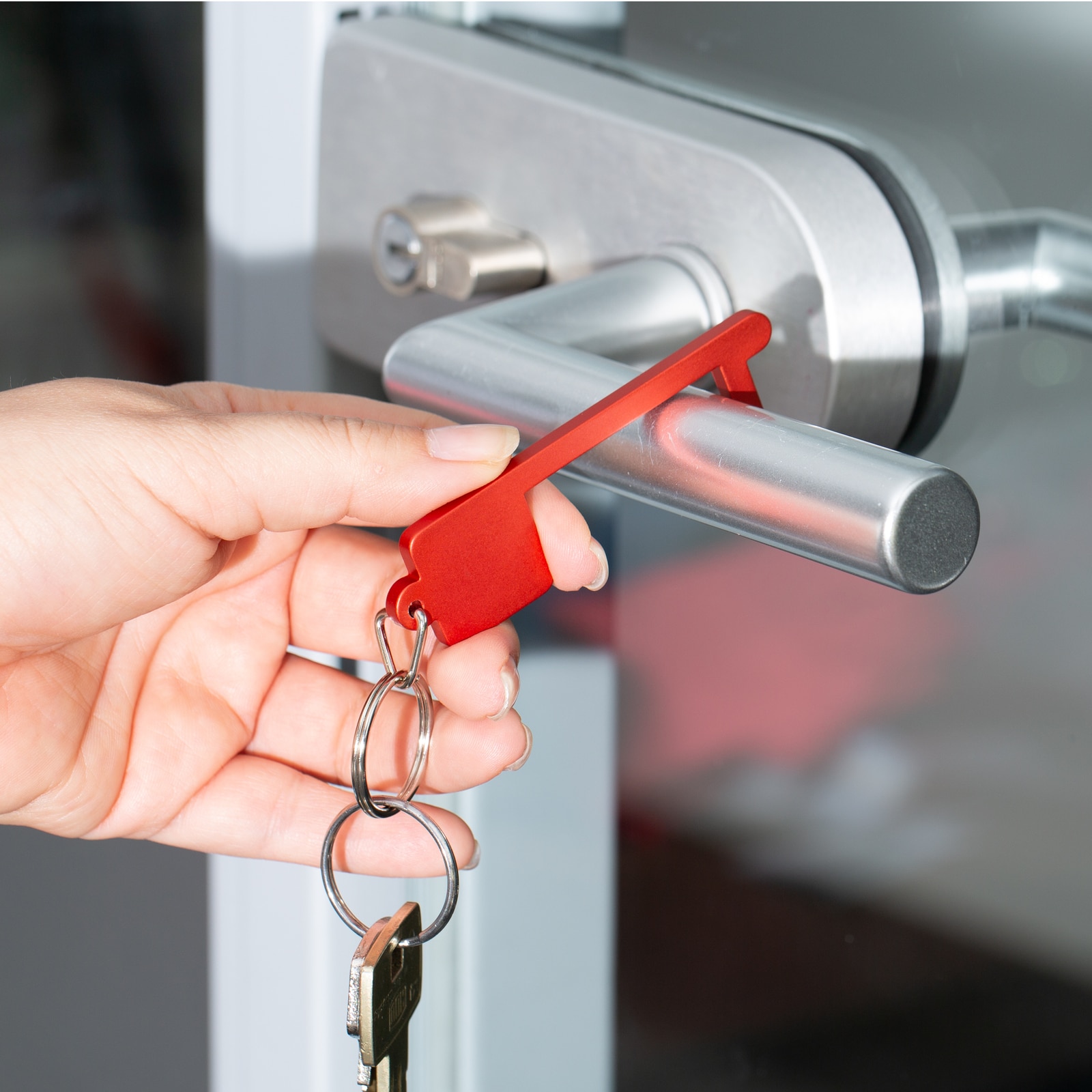 Schlüsselanhänger RE98-MY-KEY-DISTANCE silber - Ansicht 2