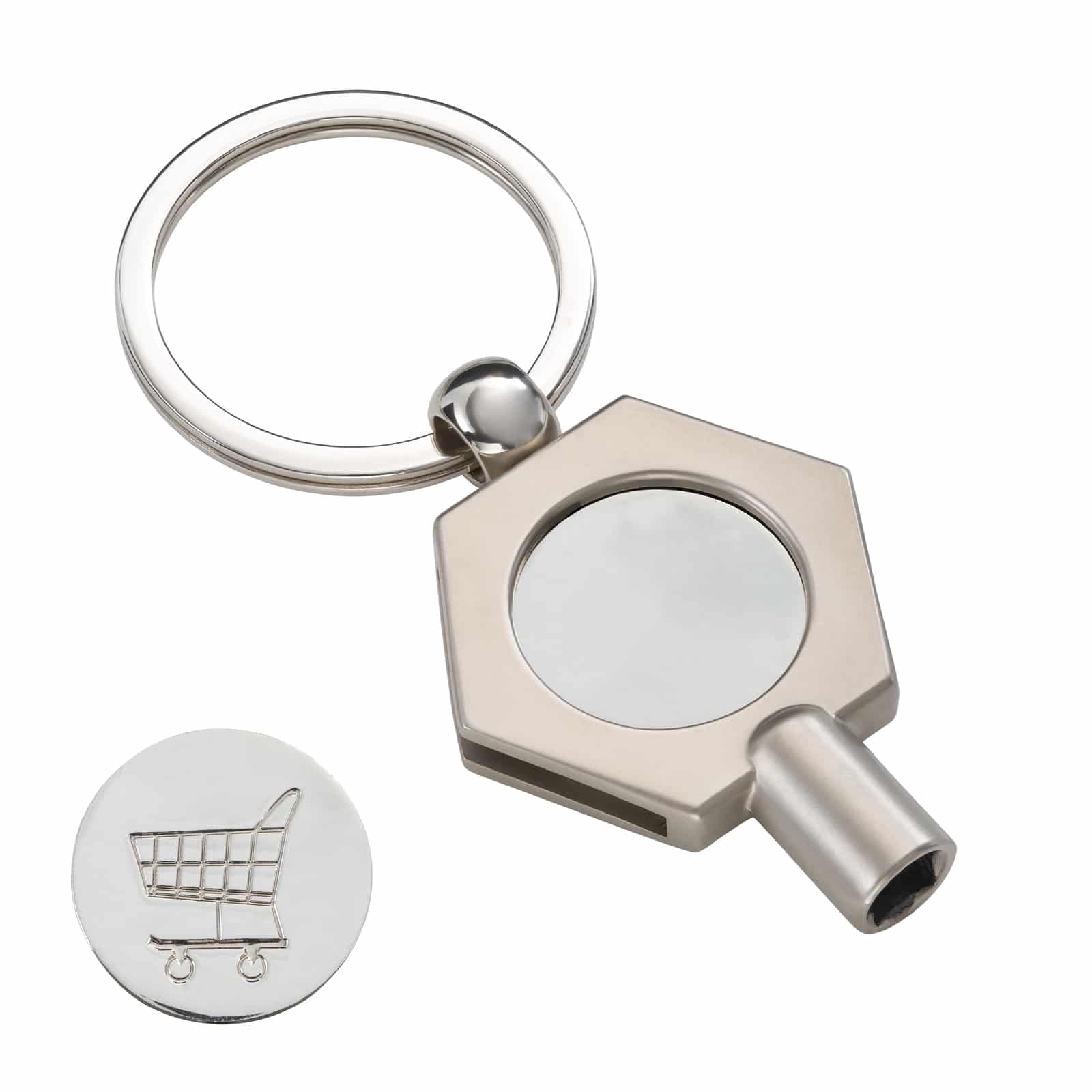 Schlüsselanhänger mit Heizungsentlüftungsschlüssel RE98-RADIATOR-KEY mattsilber