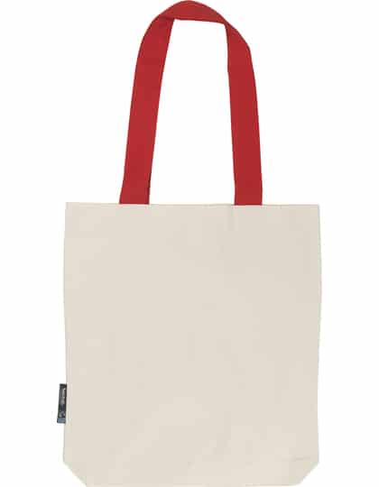 Twill-Tasche mit kontrastierenden Griffen