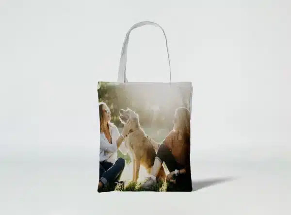 Baumwolltaschen mit Druck-All-Over, Bilderdruck, vollflächig und vollfarbig, kleine Menge