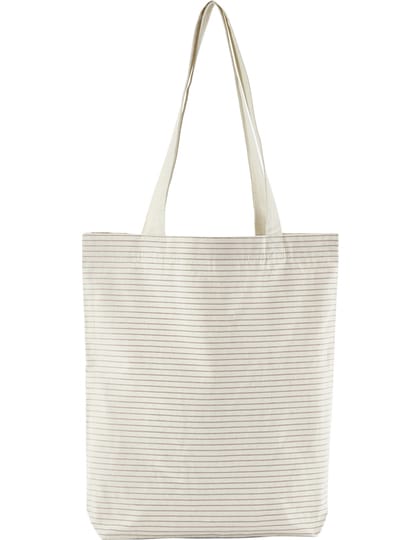 Gestreifte Tasche aus Bio-Baumwolle - Ansicht 2