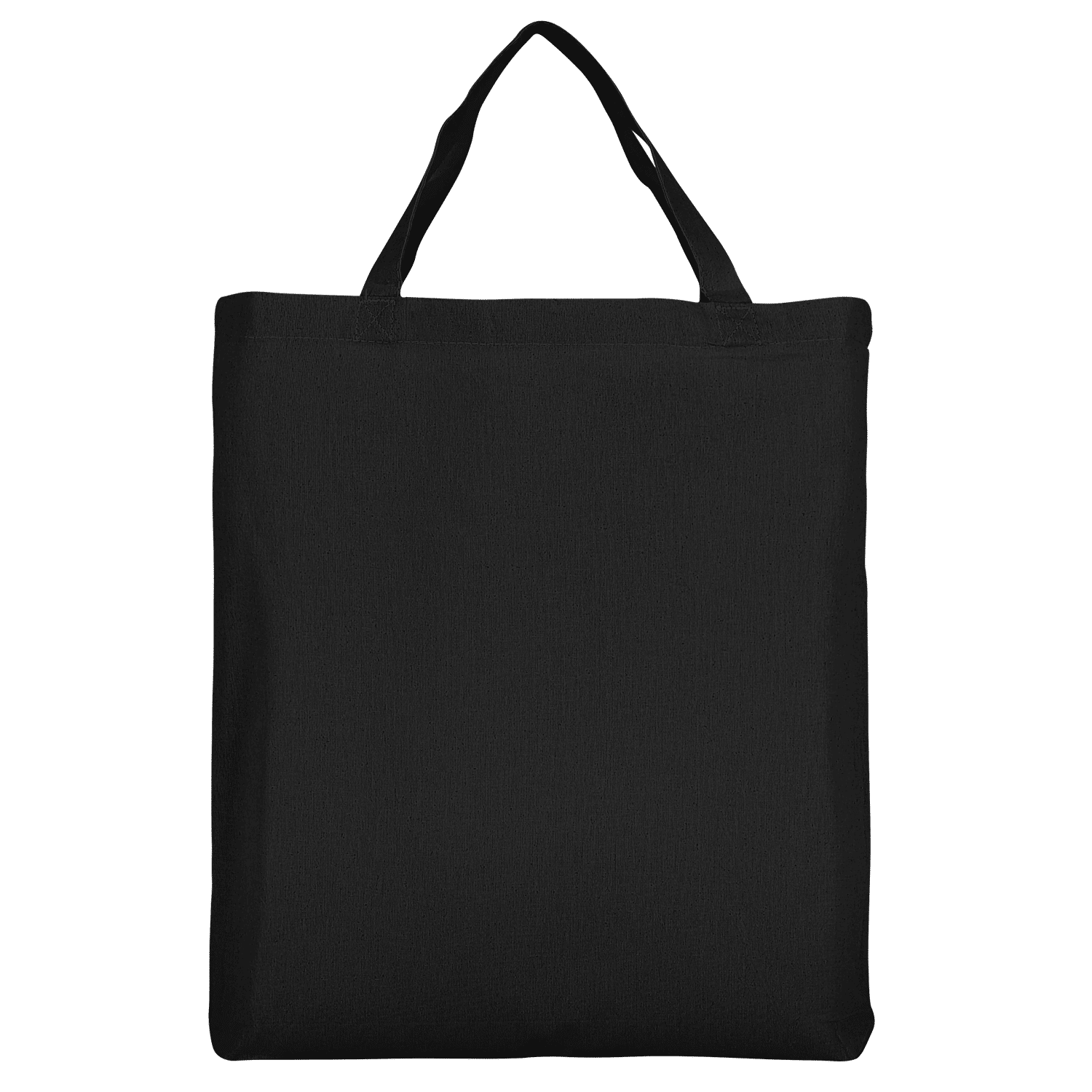Baumwolltasche CLASSIC mit zwei kurzen Henkeln und Bodenfalte - Ansicht 2
