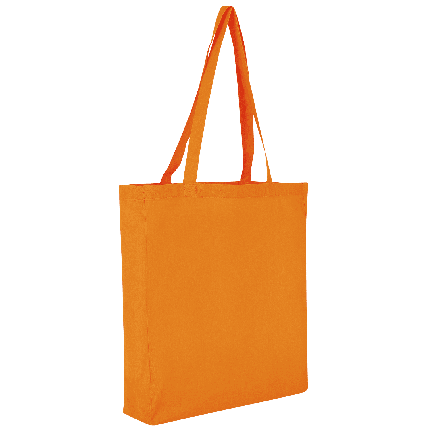 Baumwolltasche CLASSIC mit zwei langen Henkeln, Boden- und Seitenfalte