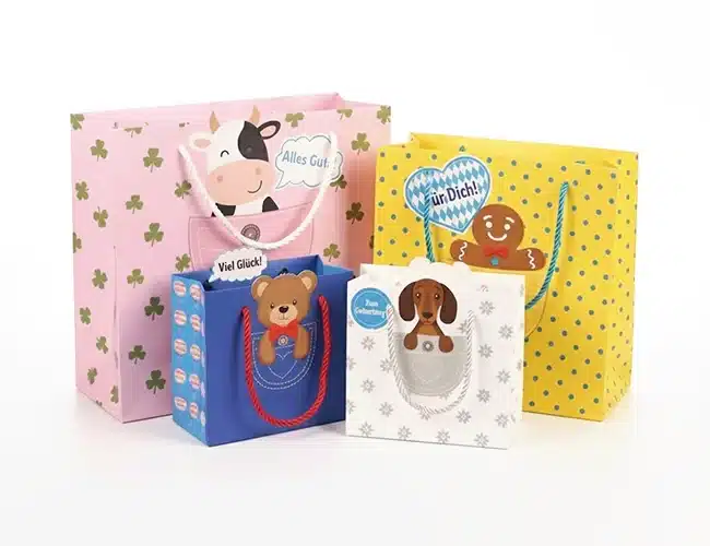 3D-Taschen und gestanzte Taschen