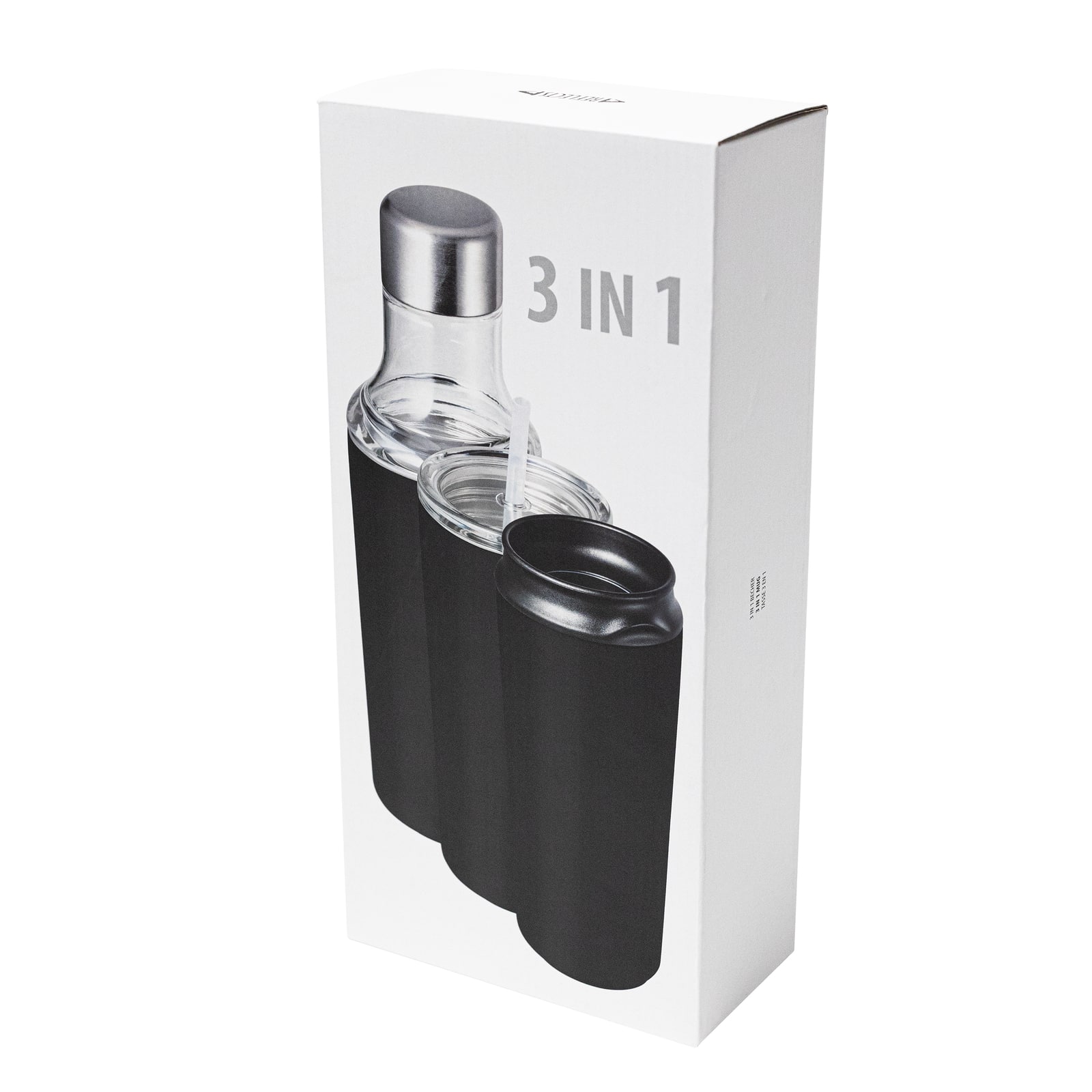 3-in-1 Becher RETUMBLER-REINOSA schwarz - Ansicht 2
