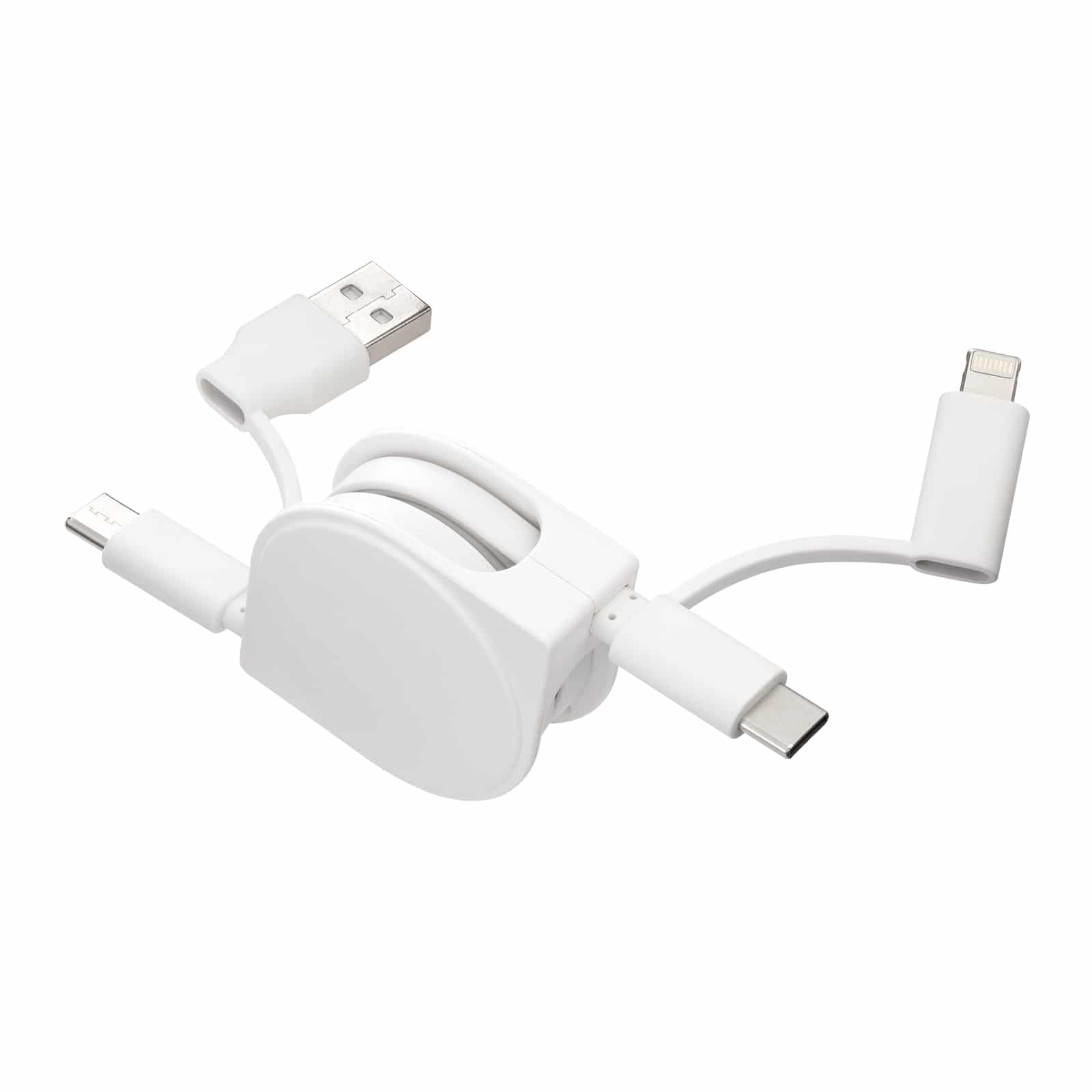 6-in-1 Ladekabel REEVES-SNAKE II weiß - Ansicht 2
