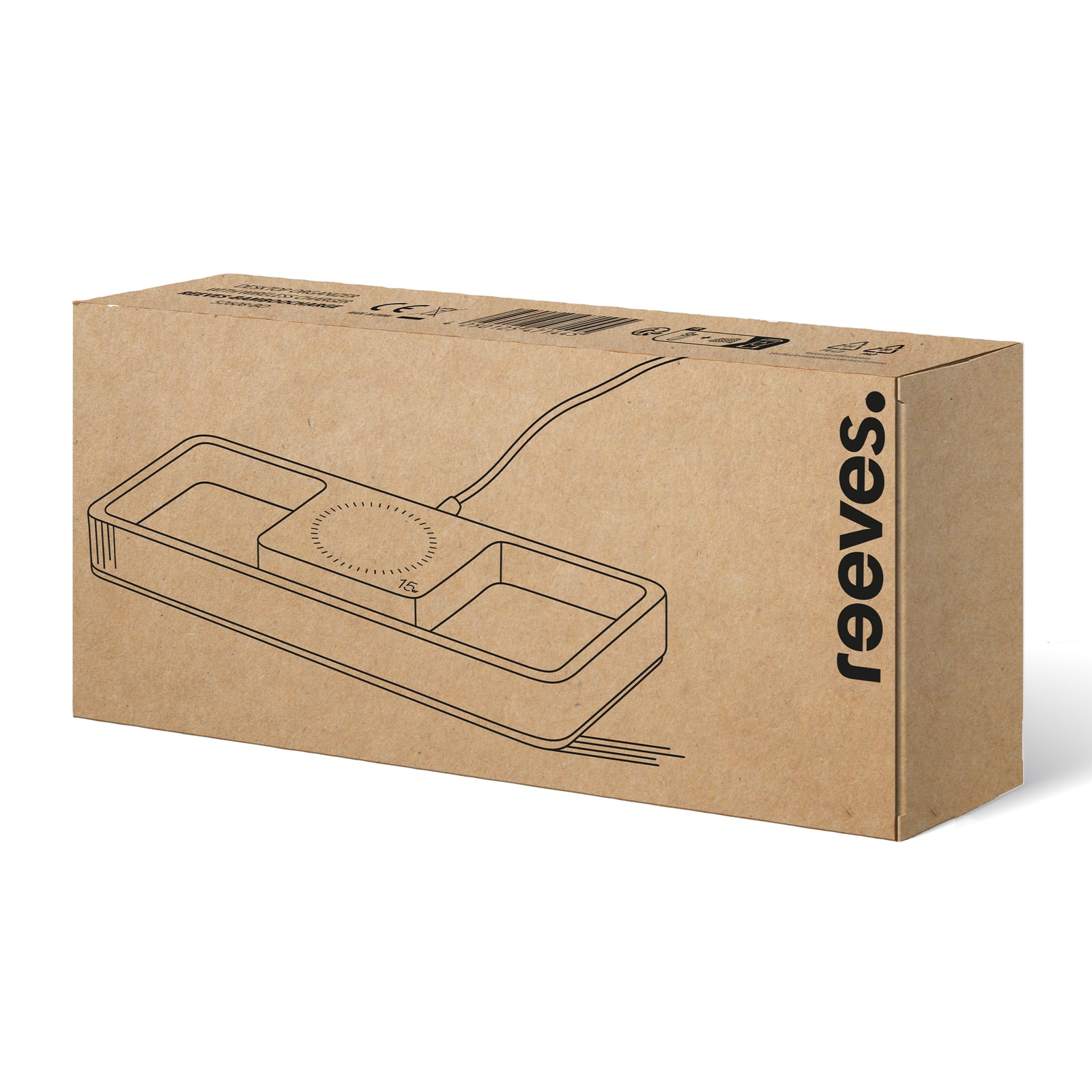 Desktop Organizer mit Wireless Charging REEVES-BAMBOOCHARGE 15 Watt - Ansicht 2