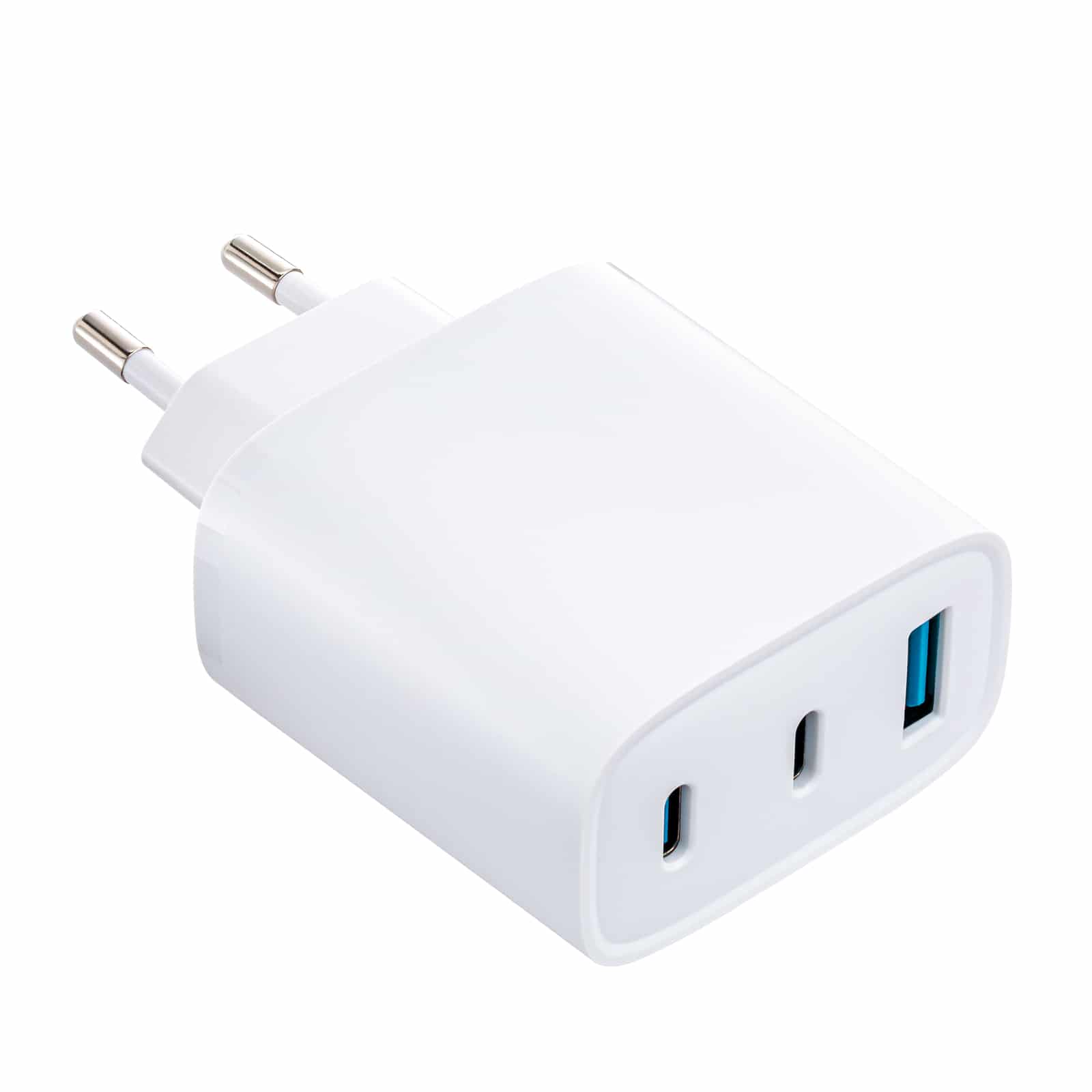 USB Ladegerät GaN 3-Port REEVES-LIMA weiß 65 Watt
