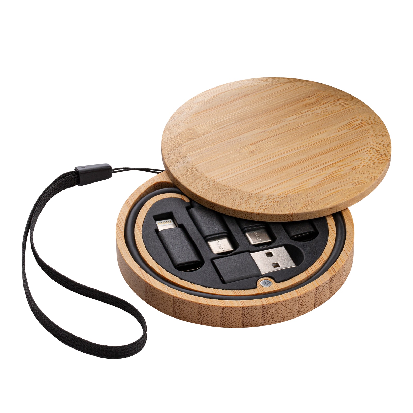 6-in-1 Ladekabel REEVES-CONVERTICS BAMBOO braun