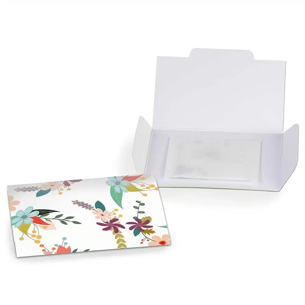 Flower‑Card mit Samen – Standardmotiv