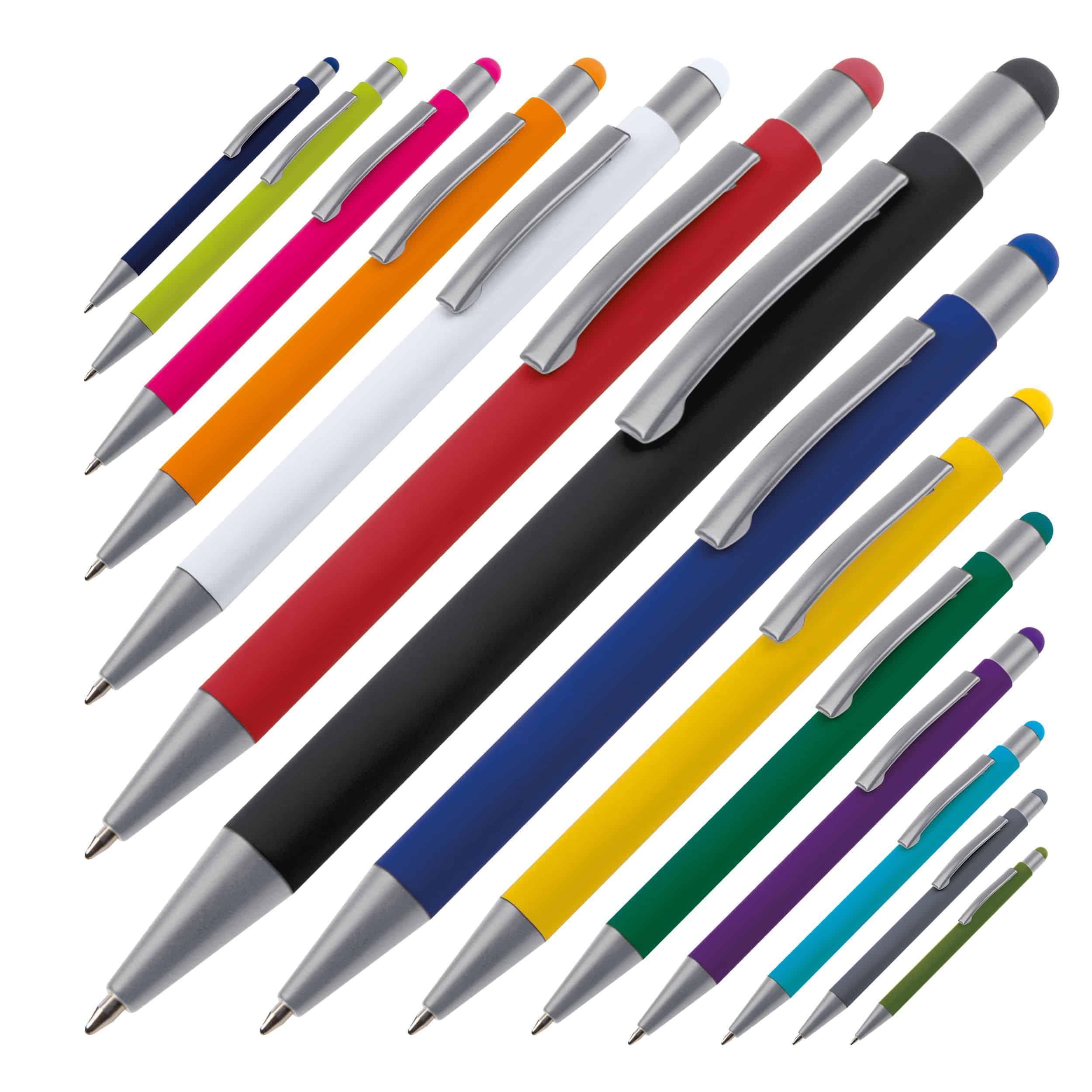 Metall Kugelschreiber mit Touch-Pen Salt Lake City - Ansicht 2