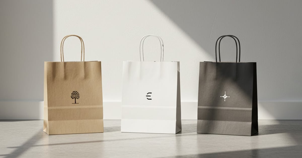 Papiertüten mit Papierkordel