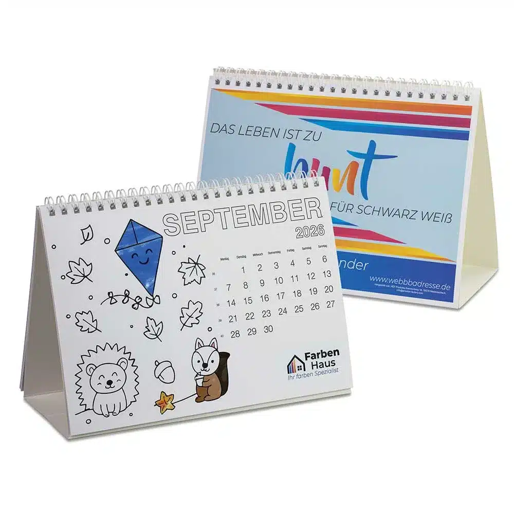 Ausmal-Tischkalender