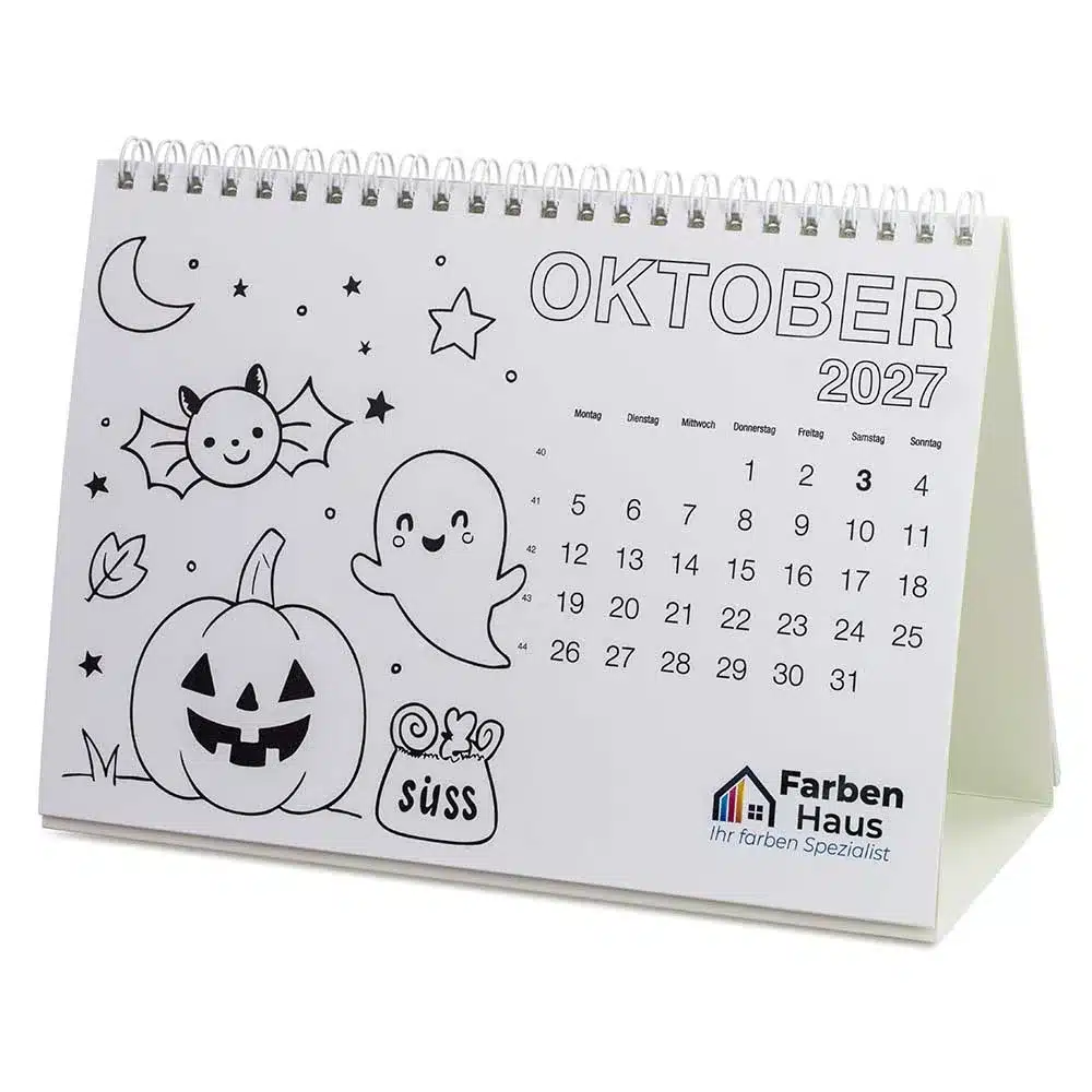 Ausmal-Tischkalender - Ansicht 2